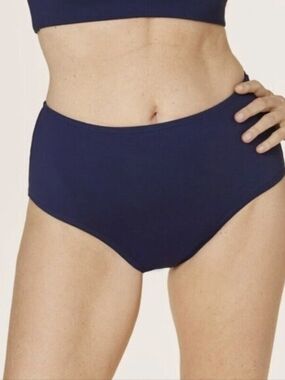 Andie Swim High Waist Navy Blue Bottom Size XXL NWT